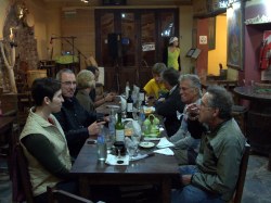 Group dinner in Purmamarca